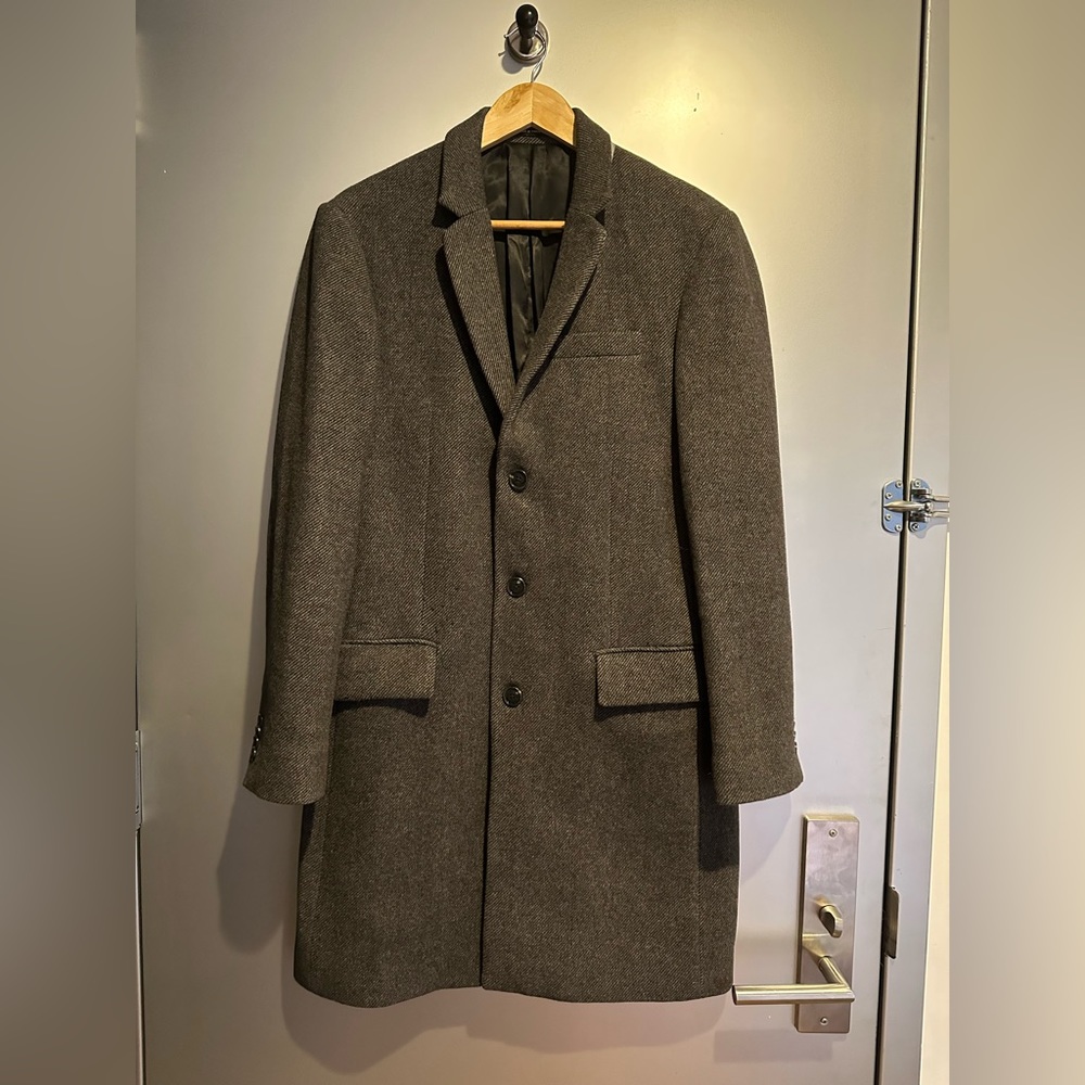 Men’s Wool Topcoat: Size 38